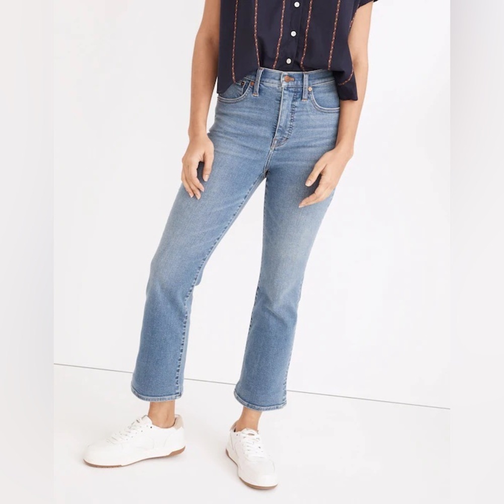 Madewell Cali Demi Boot Cropped Jeans size 26